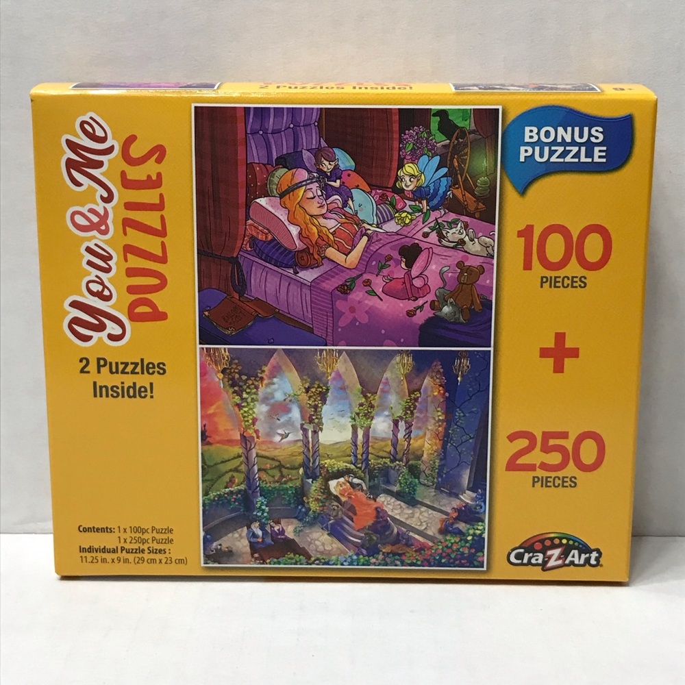 🌸$4🌸 Sleeping Beauty You & Me puzzles 11.25” x 9”